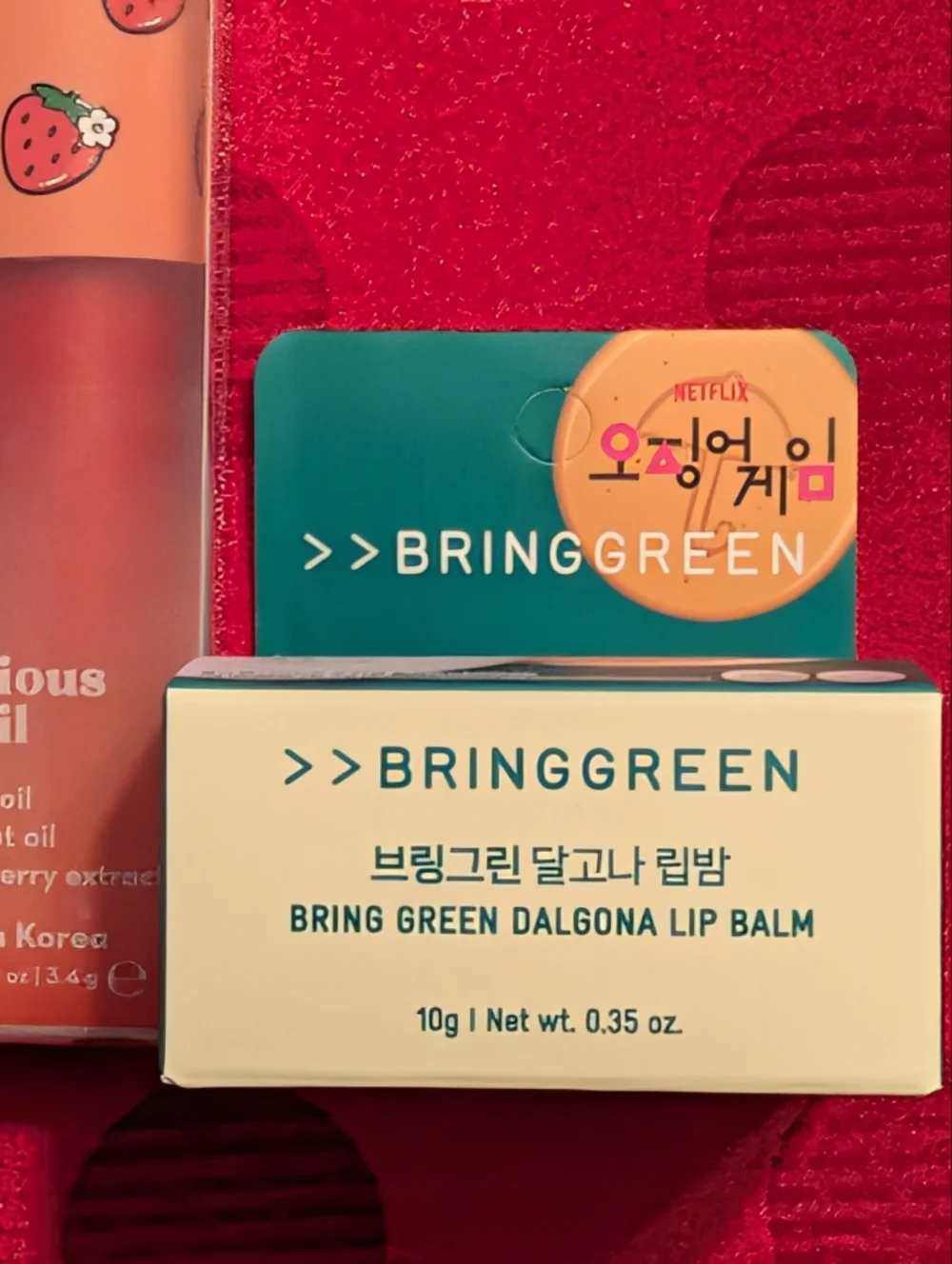 BringGreen Dalgona Lip Balm The Crème Shop Luscious Lip Oil Strawberry Jelly NIB